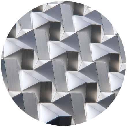 moderne Silverfassade