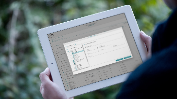 Webanwendung Projektverwaltungssoftware - Ansicht der Benutzeroberfläche