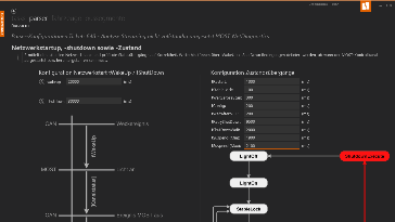 Webanwendung TracerRunner - Ansicht der Benutzeroberfläche