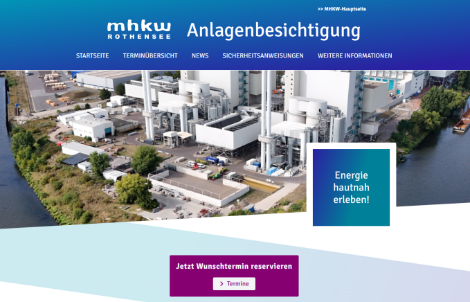 Startseite Anlagenbesichtigung